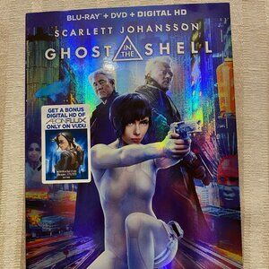GHOST IN THE SHELL BLU-RAY + DVD + DIGITAL HD MOVIE
